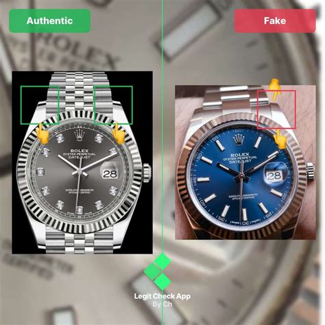 rolex datejust real or fake